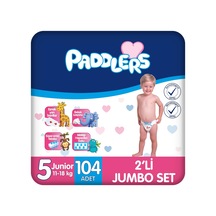 Bebek Bezi 5 Numara Junior 11-18 Kg 104 Adet 2 Li Jumbo Set