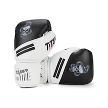 Titan Sport Siyah Beyaz Yılan Kurukafa Desenli Boks Eldiveni Çok Renkli
