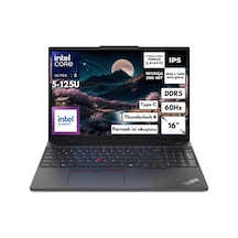 Lenovo ThinkPad E16 Gen 2 21MA003MTXFR5 Ultra 5-125U 48 GB 1 TB SSD 16" Wuxga Free Dos Dizüstü Bilgisayar