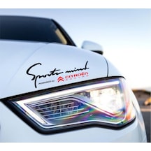 Citroen Racing Mind Kaput Üzerinde Araba Sticker Yapıştırması