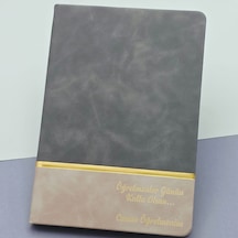 Öğretmenler Günü Hediyesi Yazılı Deri Defter Acı Kahve