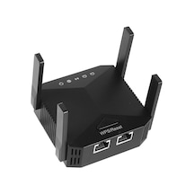 Siyah 300m 2.4ghz Wifi Sinyal Güçlendirici, Eu Fişi, Ieee 802.11b/g/n Standardı, Wps/reset Tuşlu