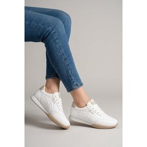 Papuçcity Dvmd 03440 Kadın Sneakers Spor Ayakkabı Beyaz