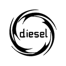Diesel Depo Kapağı Oto Özel Yeni Sticker Siyah 15 X 15 Cm