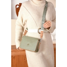Just Polo Kadın Kabartma Baskılı El Ve Omuz Çantası Shoulder Bag Yeşil