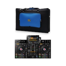 Xdj Rx3 Setup Için Uyumlu Çanta Soft Case Kılıf. Siyah Mavi.