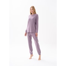 Kadın Lila Pijama Takımı 10176 - S