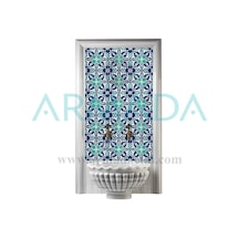 Armada Çini 60X100 CM Ac 80 Selçuklu Serigraf Türk Hamamı Pano