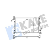 Su Radyatörü Egea 1,3mjet-1,4benzınlı Al/pl-brazıng-mt 16