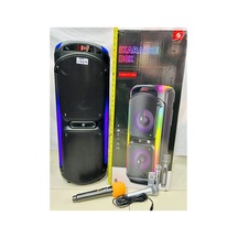 Led Işıklı Bluetooth Hoparlör Çift Mikrofonlu Kablosuz Şarjlı Taşınabilir Speaker