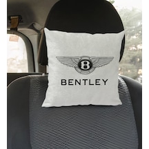 Bk Gift Bentley Tasarımlı Kare Araç Koltuk Yastığı-1