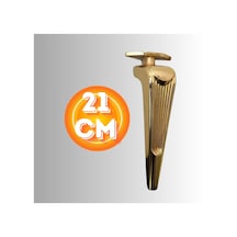21 Cm Metal Klas Koltuk Ayağı Mobilya Ayağı Ünite Ayağı Konsol Ayağı Puf Berjer Ayağı Gold