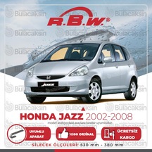 RBW Honda Jazz 2002 - 2008 Ön Muz Silecek Takım