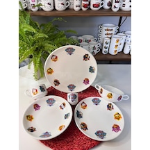 6 Parça Paw Patrol Model Çocuk Bebek Yemek Takımı Beslenme Seti Çok Renkli