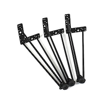 Firkete Sehpa Masa Ayağı 45 Cm. 3 Adet Siyah