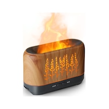 Yifomall Alev Işıklı Esansiyel Yağ Difüzörü, Aromaterapi Esansiyel Yağları İçin Geliştirilmiş Süper Hava Nemlendirici