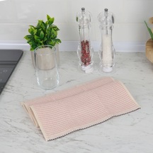 Soft Waffle Mutfak Havlusu - Pembe - 30x50 Cm Çok Renkli