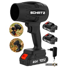 Schatz 21 V Çift Akülü Şarjlı Akülü Jet Fan Üfleyici Toz Üfleyici Mangal Yakma Araç Kurutma Makinesi S112