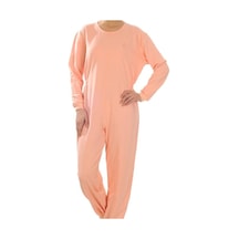 Medtex BHL-5 Sırt Fermuarlı Alzheimer Kadın Hasta Tulumu L