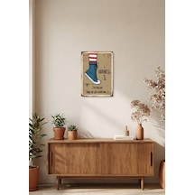 Happiness Retro Tablo Vintage Yazılı Dekoratif Poster Ahşap & Metal Seçenekli