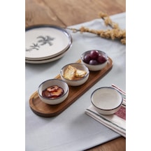 Kütahya Porselen Palmiye Multi 4 Parça 8 Cm Kase 80794 Çok Renkli