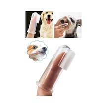 Mucit Home Bebek Ve Kedi Köpek İçin Silikon Parmak Diş Kaşıyıcı Dil Temizleyici Diş Fırçası
