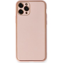 Newface - 841 - iPhone Uyumlu 11 Pro Kılıf Coco Deri Silikon Kapak - Novapazr - - Pembe