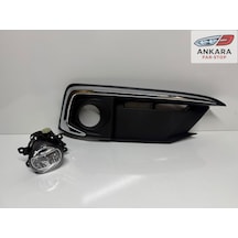 Honda Civic Fc5 2019-2021 Makyajlı Kasa Sis Lamba Ve Kapak Takımı Ön Sağ Krom Tip Kapak + Ledli Sağ Ön Sis
