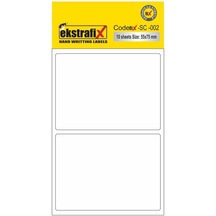 Ekstrafix Ofis Etiketi 55x75 Mm 10 Lu 10 Paket Beyaz Q Sc-002 B