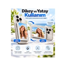 4.02 İnç Manyetik Selfie Ekranı Vlog Monitörü, Kablosuz Görüntü Aktarımı Ve Bluetooth Uzaktan Kumanda