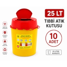 25 Lt Tıbbbi Atık Kutusu 10 Adet