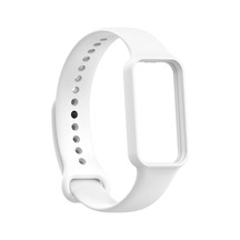 Xiaomi Redmi Smart Band 2 İle Uyumlu Kordon Silikon Esnek Ayarlanabilir Kordon Kayış Beyaz