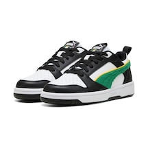Puma Rebound V6 Lo Super Puma Jr-white-green-black Çocuk Ayakkabı-beyaz-2039 Beyaz