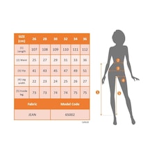 Epilons Zenda1125 Kadın Yüksek Bel Yanları Lastik Önü Düğmeli Kot Pantolon Zenda478 Lacivert