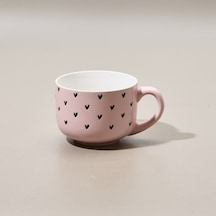 Excellentt Houseware Mini Kalp Desenli Kupa - Asorti - 450 Ml Renkli