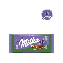 Milka Fındıklı Tablet Çikolata 80g - 6 Adet