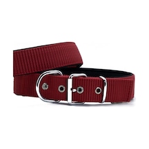 Doggie Elit Dokumadan El Yapımı Köpek Boyun Tasması Kırmızı 5 x 55 x 65 CM Kırmızı