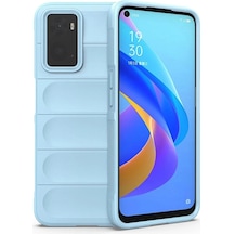 Durukar Realme 9i 4g Kılıf Optimum Silikon - Sky Blue