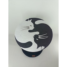 Patimine Tasarım Yin Yang Model Kedi Tırmalama Tahtası 50 CM