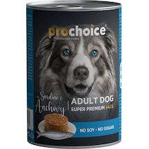 Prochoice Sardalyalı ve Hamsili Pate Konserve Yetişkin Köpek  Maması 400 G