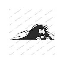 Bagajdan Bakan Gölge Göz Gözler Sticker 00676