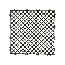 10 Adet-30x30cm Plastik Izgara Kenarından Geçmeli - Çok Amaçlı Kilitli Plastik Zemin Izgarası - Nemden Koruma Izgarası -nem Koruma Platformu Siyah