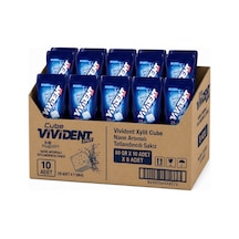 Vivident Xylit Cube Nane Aromalı Tatlandırıcılı Sakız 86 Gr X 10 Adet X 8 Adet-400