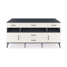 Kronos Konsol 3 Raflı 5 Çekmeceli 2 Kapaklı 176x59x83 Antrasit-aytaşı/aytaşı Aytaşı/aytaşı