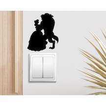 Bk Home Prenses ve Canavar Tasarımlı Duvar Sticker-1