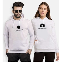 Tshirthane Her Tank His Healer Sevgili Kombinleri Kapüşonlu Komb