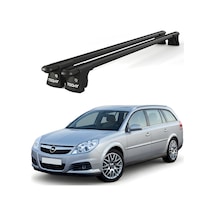Trio-ıı Opel Vectra Kombi 2003-2008 Uyumlu Siyah Kilitli Ara Atkı 120cm Port Bagaj Tavan Barı