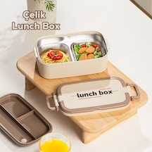 Cooker Çelik Hazneli Tekli Yemek Termosu Yk1560 Kahverengi