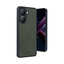 Xiaomi Poco X7 Pro Uyumlu Kılıf Aras Deri Kapak - Koyu Yeşil