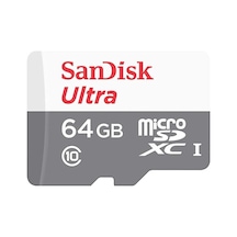 Sandisk 64gb Sdsqunr-064g-gn3mn Ultra Microsdxc 64gb 100mb-s Class 10 Uhs-ı Hafıza Kartı Kdo